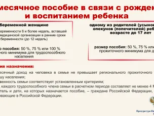 Ежемесячное пособие в связи с рождением и воспитанием ребенка